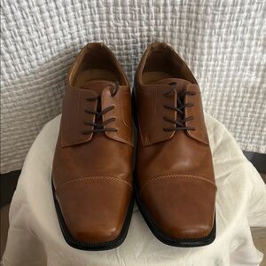 Alfani Brown Leather Men's Oxfords